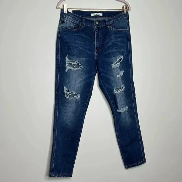 Rancan Ripped Denim Jeans - Picture 2 of 8